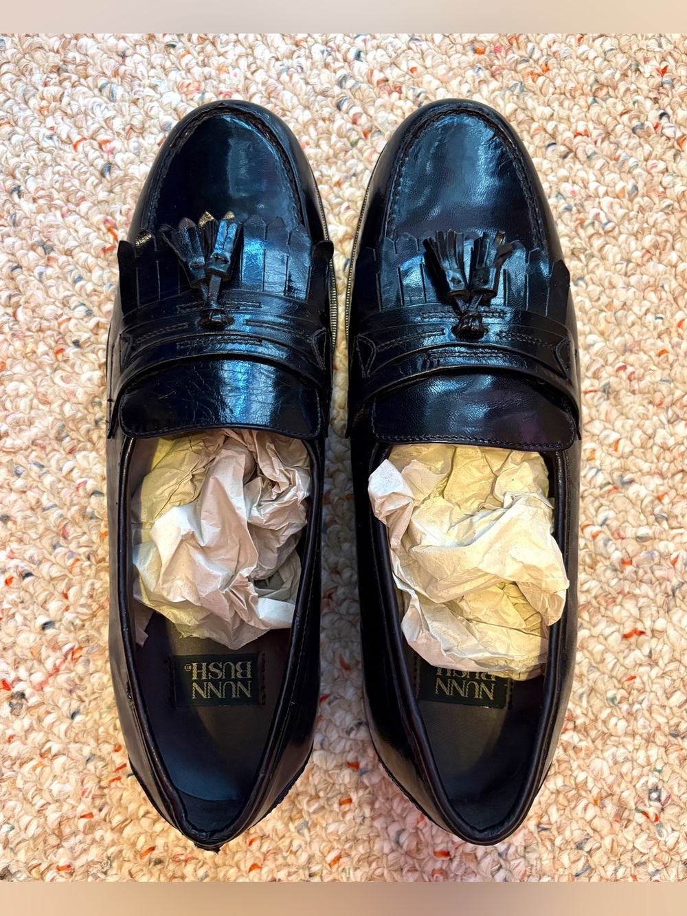Nunn Bush NWT Keaton Moc Toe Patent Leather Men’s Dress Shoe Size 10.5